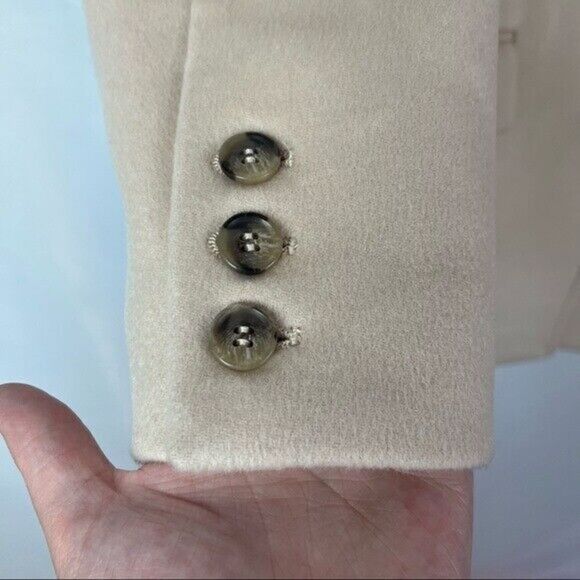 & Other Stories Beige Single Breasted Straight Wool Blend Coat EUR 38 - Picture 10 of 10